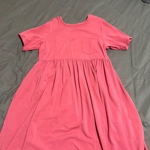 Rags pink/peach twirl dress short sleeve 11/12